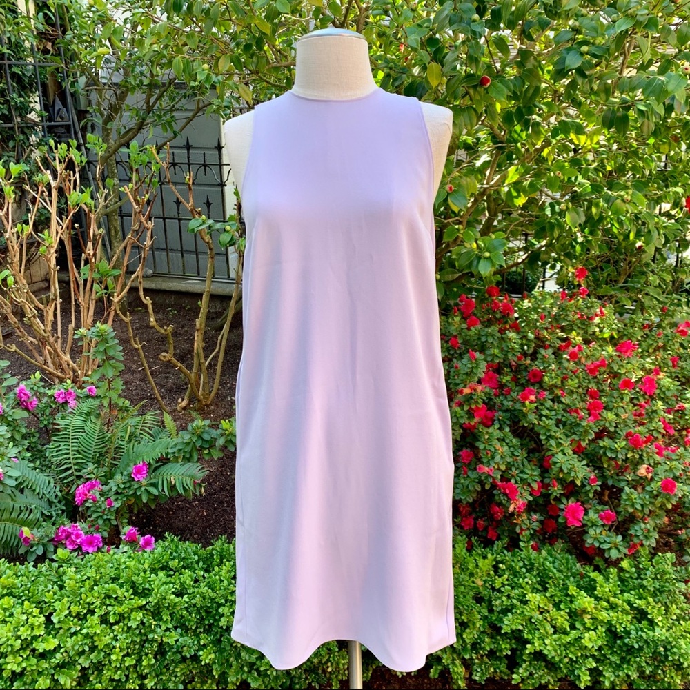 Ann Taylor Lilac Shift Cape Dress Lilac Sz XS